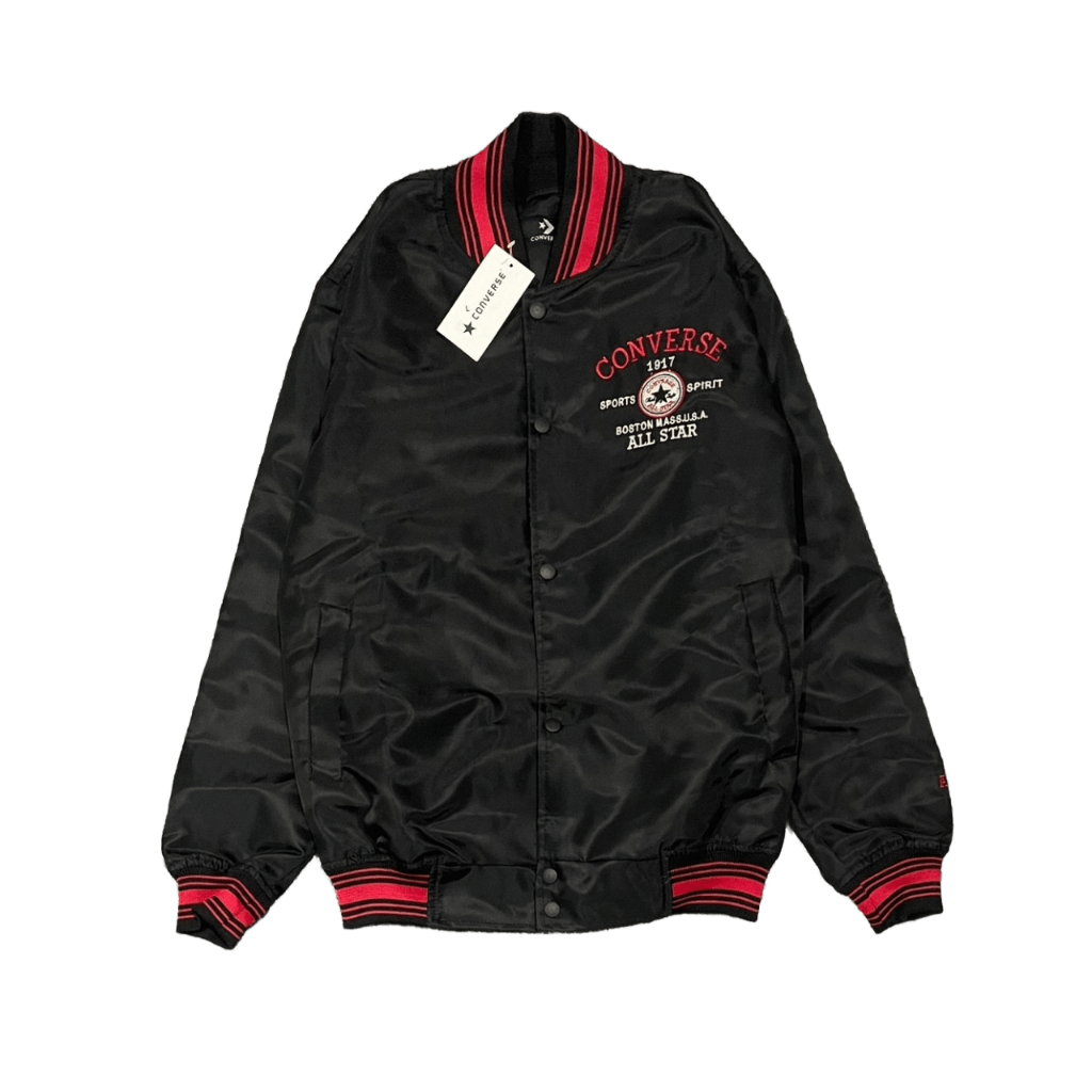 Jacket Varsity Baseball Vintage Pria Wanita CONVERSE STARKID