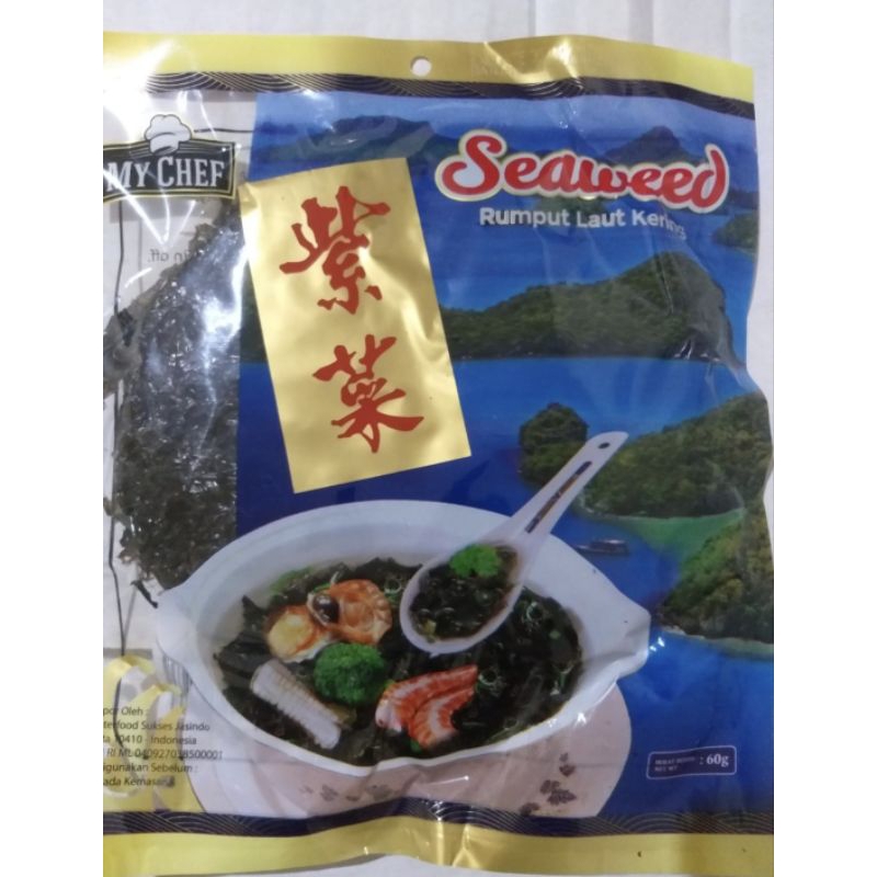 

MY CHEF RUMPUT LAUT KERING / DRIED SEAWEED / CI CHAI / ZI CAI 60GR