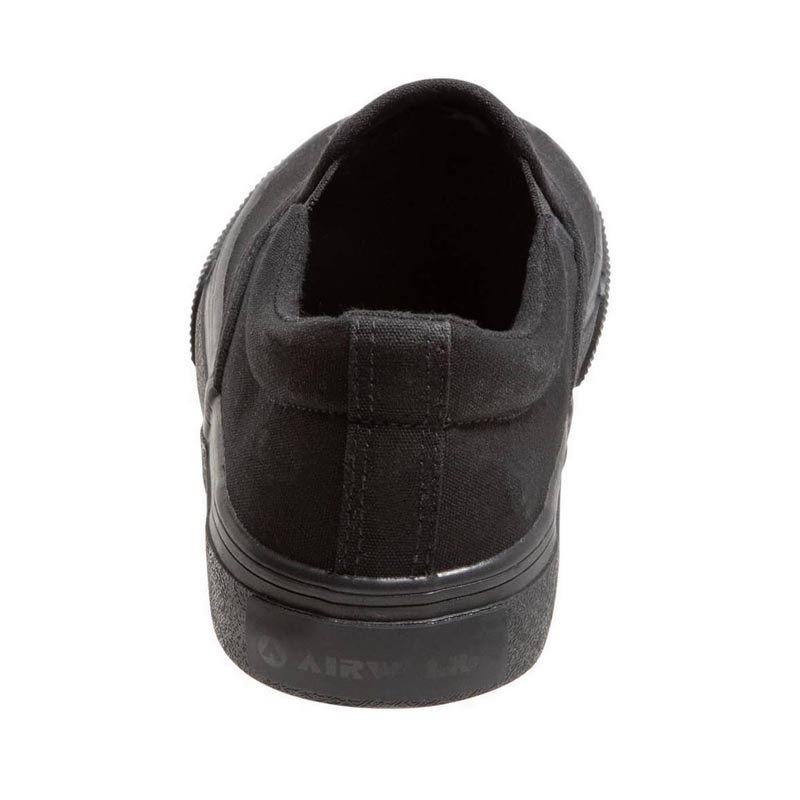 garansi sport station. airwalk original. stitch tg - black. sepatu sneaker slip on pria with box