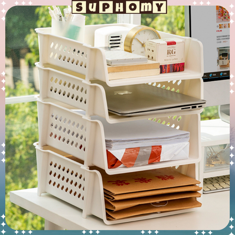 Rak Buku minimalis Rak Kecil Box File Organizer Stationery