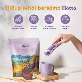 

(Ready Stock) HOTTO PURTO Oat Sereal Multigrain Rendah Kalori dan Tinggi Serat dengan Purple Potato | Kemasan Sachet