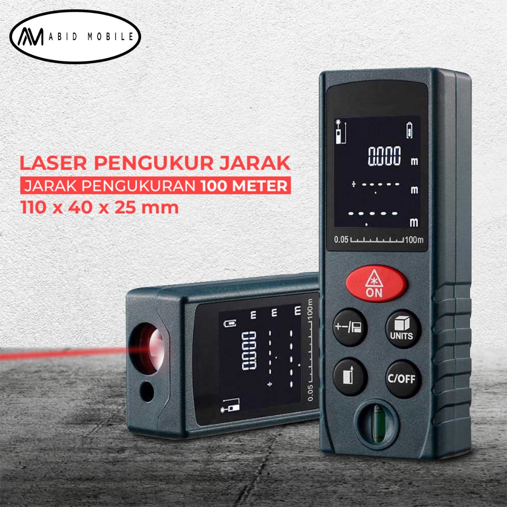 Meteran Laser Digital 40M 100M Meteran Laser Pengukur Jarak 40M 100M