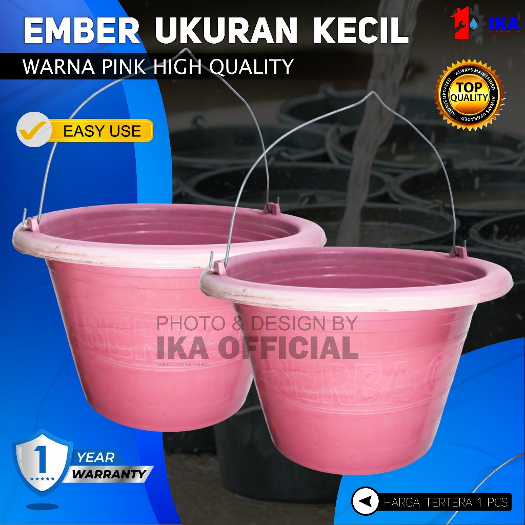 Ember Plastik WARNA KECIL PINK Ember Cor Anti Pecah | Ember Bangunan BESAR- HARGA PABRIK DIJAMIN PAL