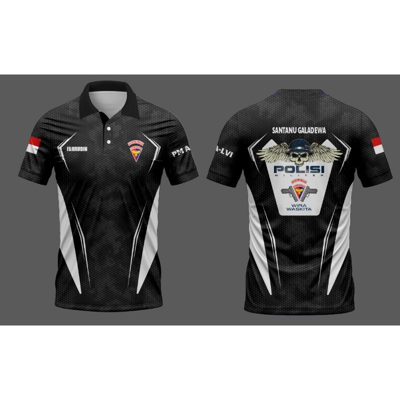 kaos/jersey polisi militer