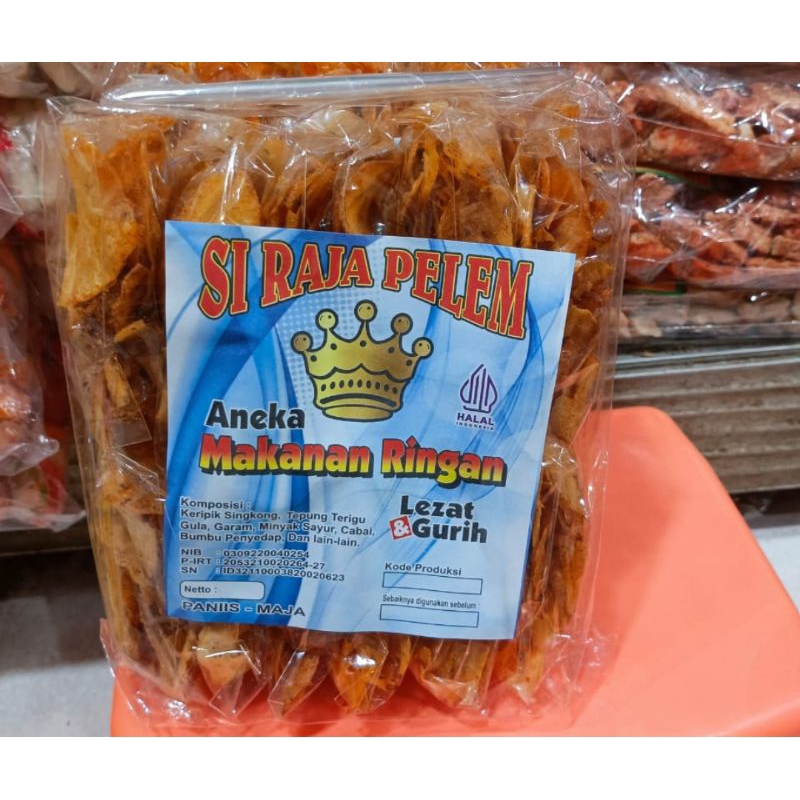 

Keripik Singkong Pedas Si Raja Pelem 1 Pack isi 12 Pcs