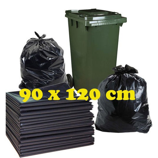 PLASTIK HITAM SAMPAH 90 X 120 (PER PAK)