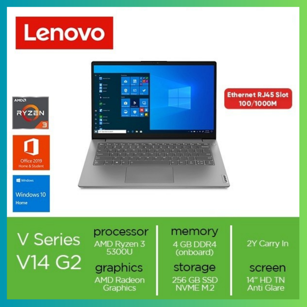 LENOVO V14 G2 ALC RYZEN 3-5300U 4GB 256GB SSD 14" OHS W11
