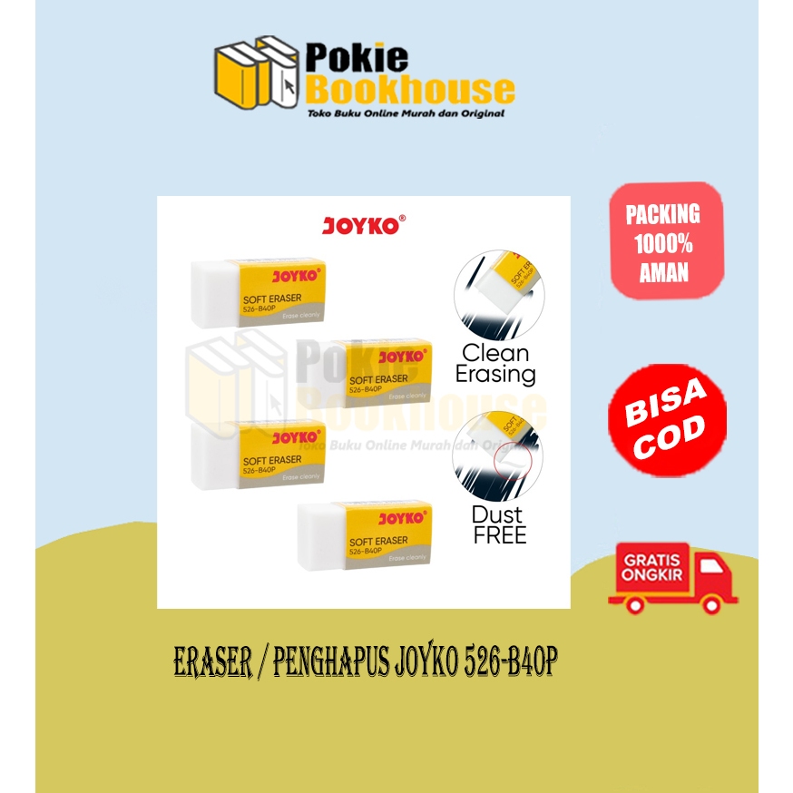 

Best Seller Original Eraser / Penghapus Joyko 526-B40P -Joyko