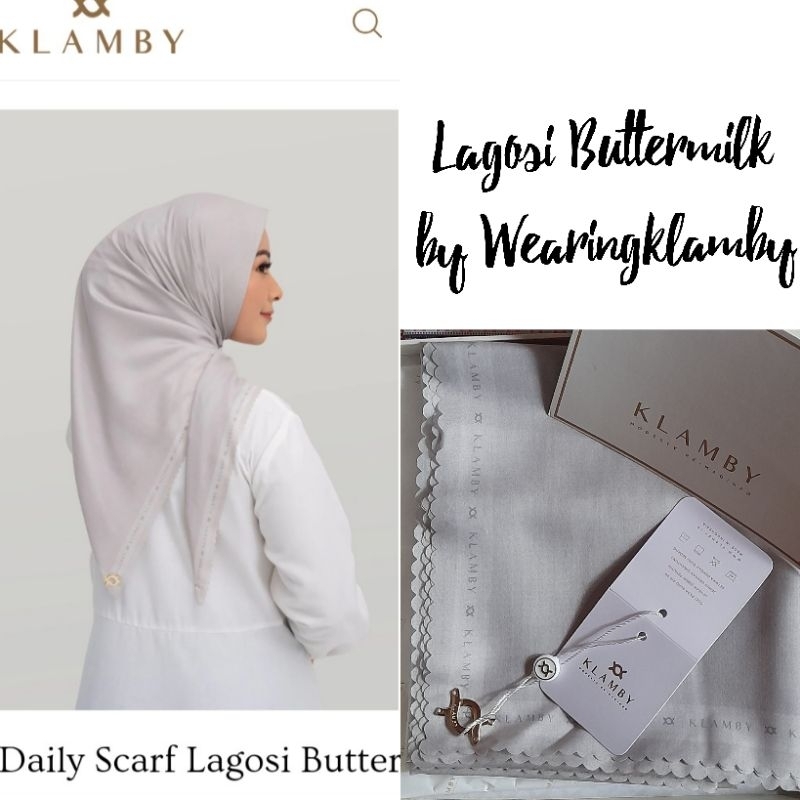 Klamby Daily Scarf Lagosi Buttermilk by Wearingklamby