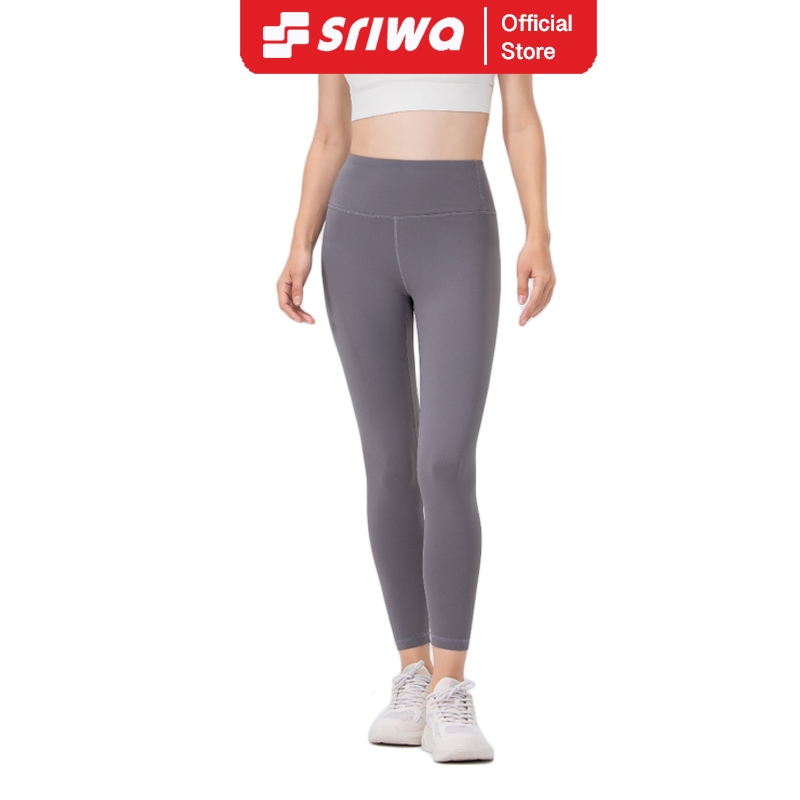 SRIWA Celana Legging Olahraga Wanita Yoga Gym Zumba Leging High Waist Spandek Polos Cl20