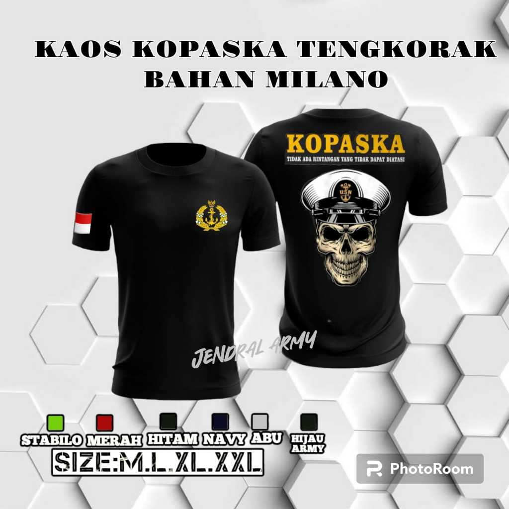 KAOS JERSEY KOPASKA TERNGKORAK KAOS OLAH RAGA KOSPASKA TNI AL BAHAN DRYFIT MILANO