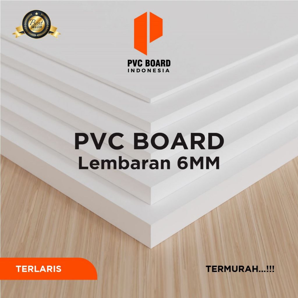 PVC Board Lembaran 6mm Ukuran 122x244cm | PVC Foam Board