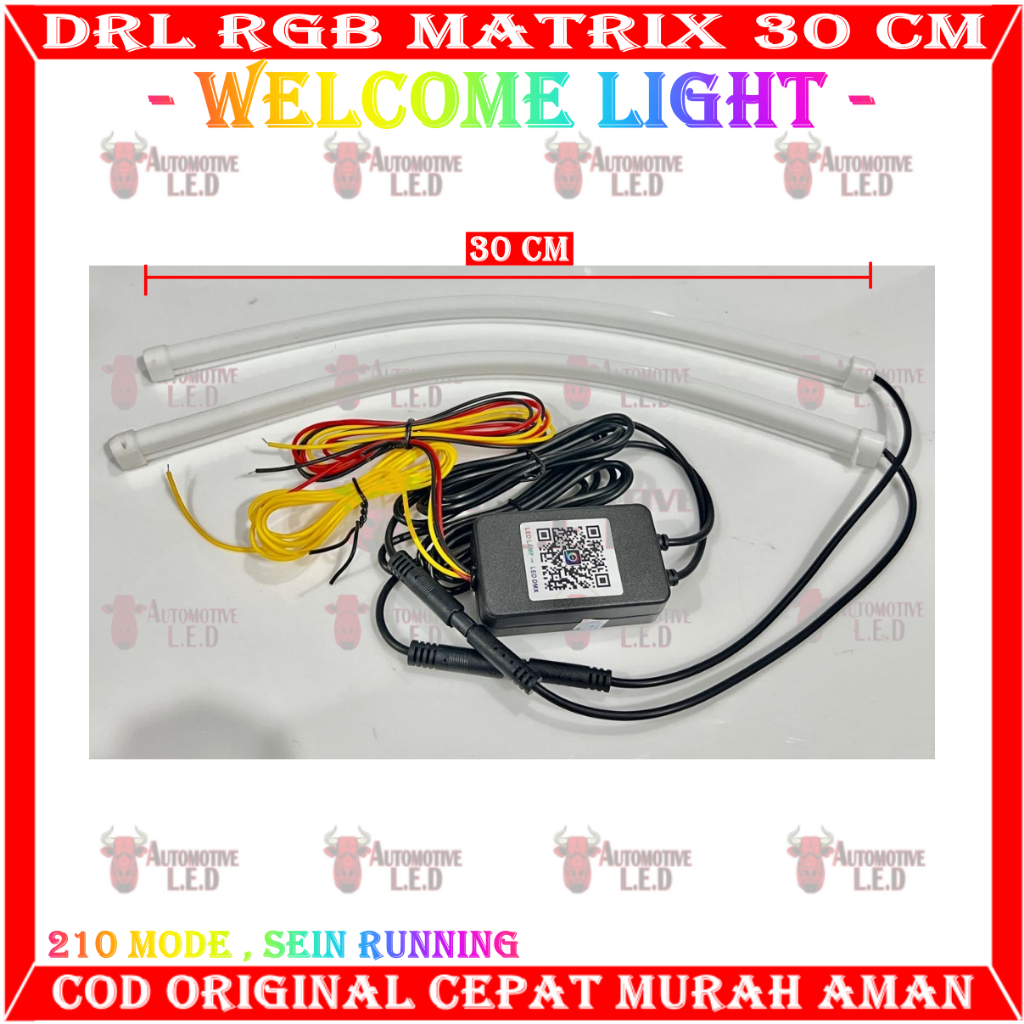 ORIGINAL DRL RGB MATRIX 30CM UNIVERSAL ALIS 30 CM RGB KUALITAS PREMIUM