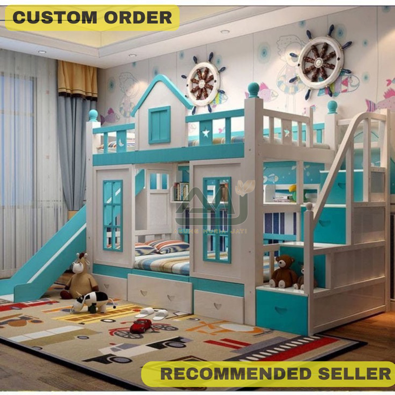 Tempat Tidur Minimalis Anak Tingkat 160x200 Cm