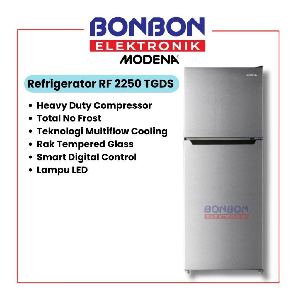 Modena Kulkas 2 Pintu Refrigerator RF 2250 TGDS / RF2250 225 Liter