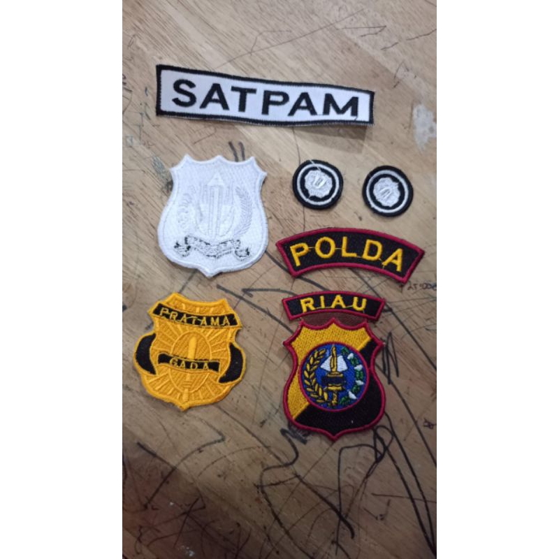 LAMBANG BAJU PDL PDH SATPAM LENGKAP