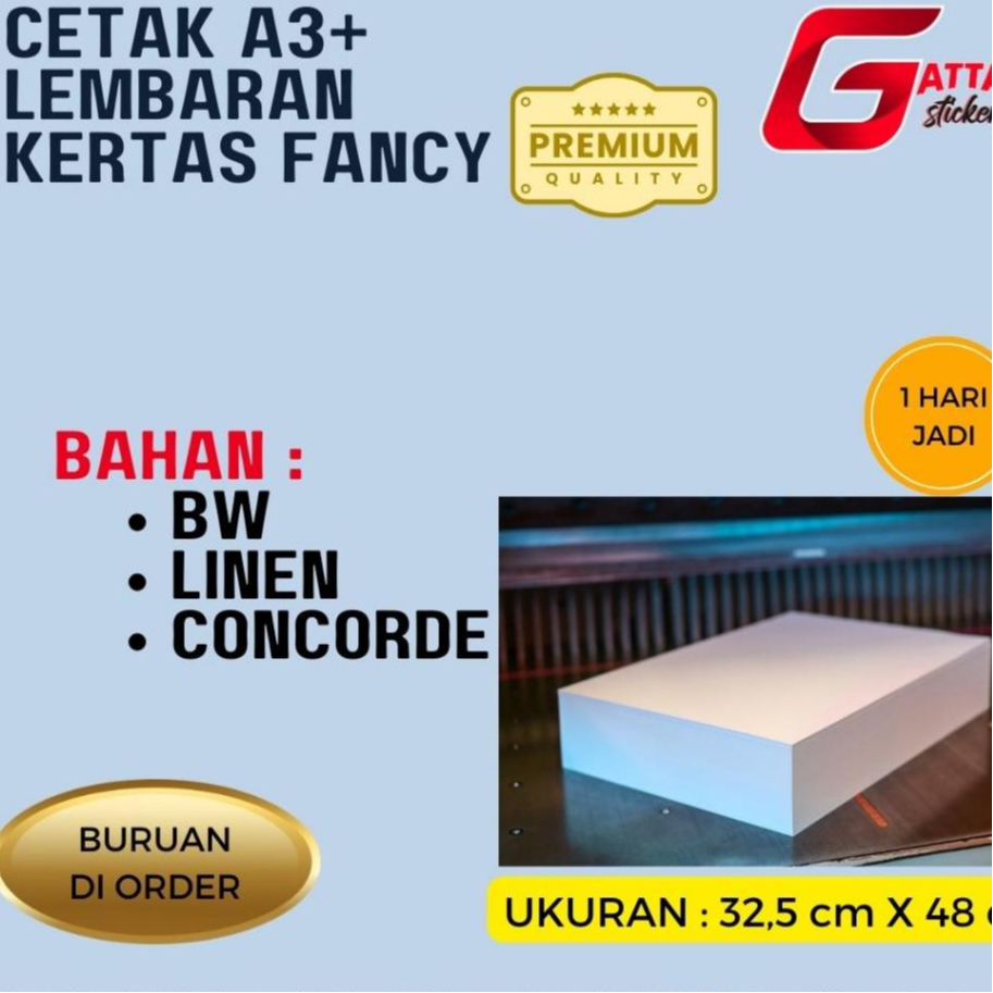 

Cetak / Print A3+ Lembaran Fancy
