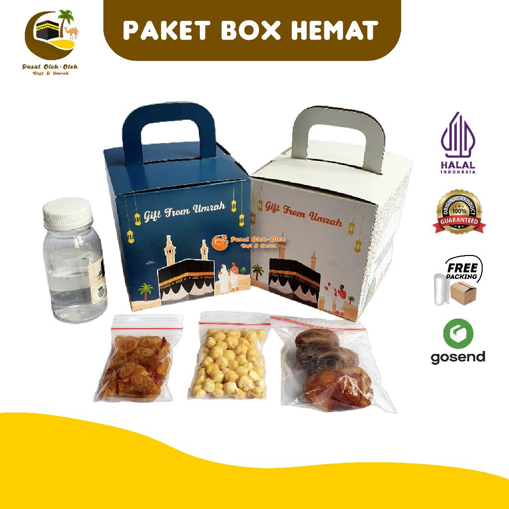 

Oleh Oleh Haji dan Umroh Paket Hemat Air Zamzam ori + Kurma Khalas + Kacang Arab + Kismis Golden