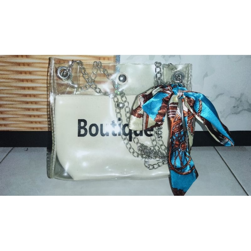 tas transparan boutique