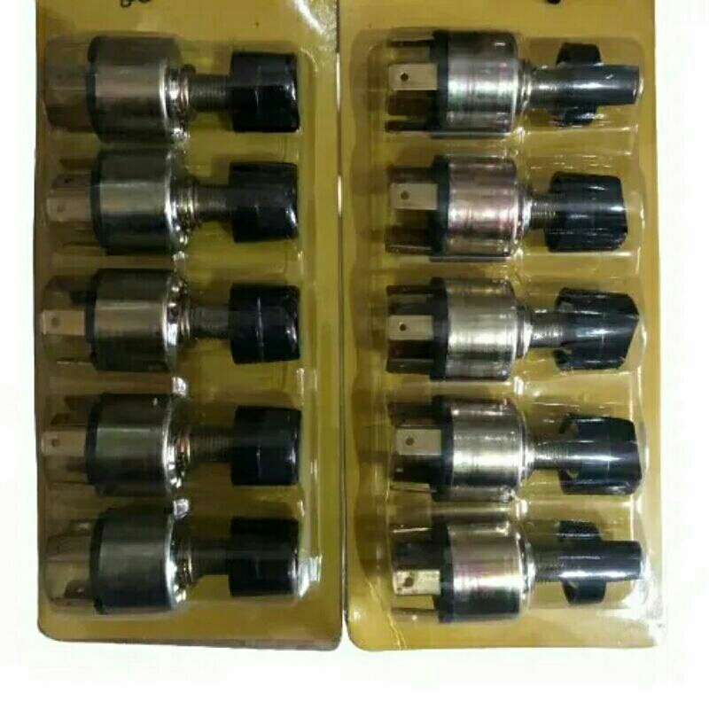 saklar putar switch AC mobil universal kaki 5 bulat + knop