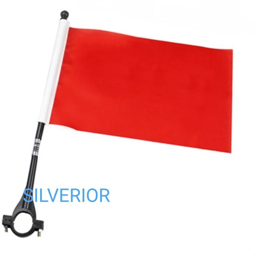 Tiang gagang ring pipa bendera aksesoris motor sepeda