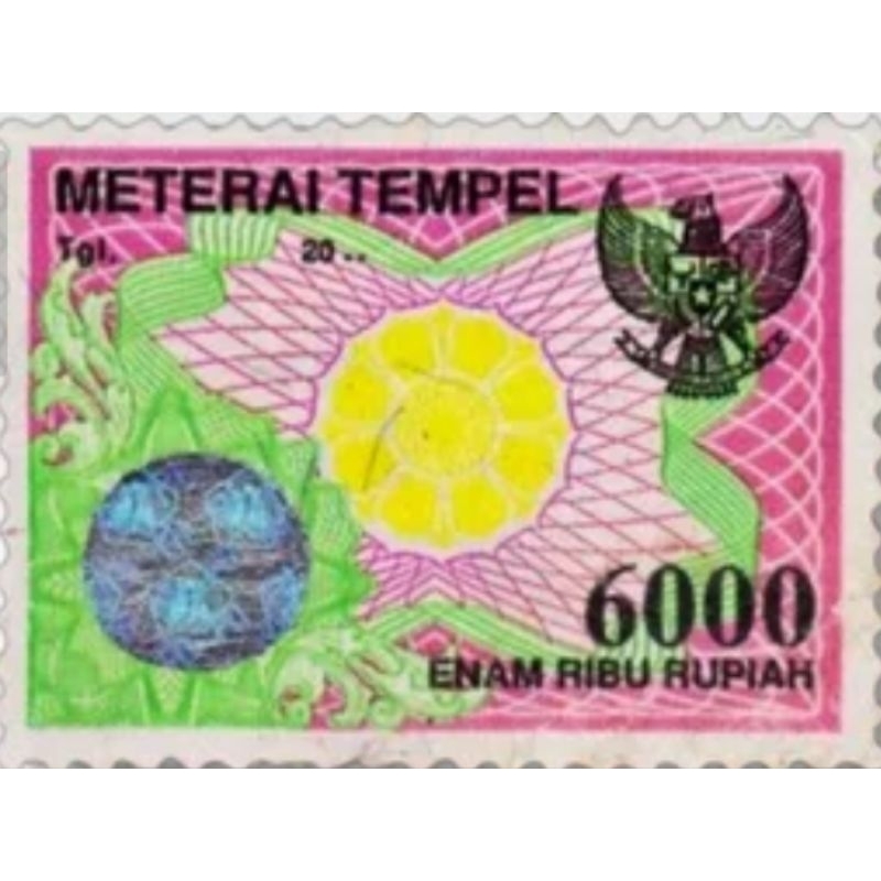 

Materai 6000 dari tahun 2000-2020.