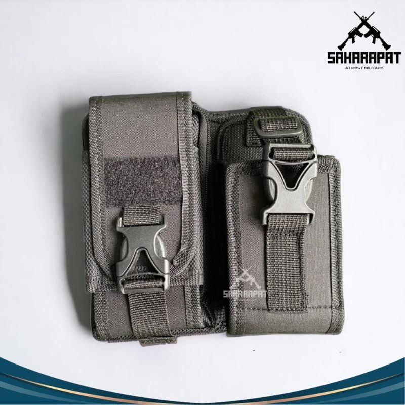 tempat hp dan ht pinggang sarung hp sarung ht tempat hp ht TNI polri satpam