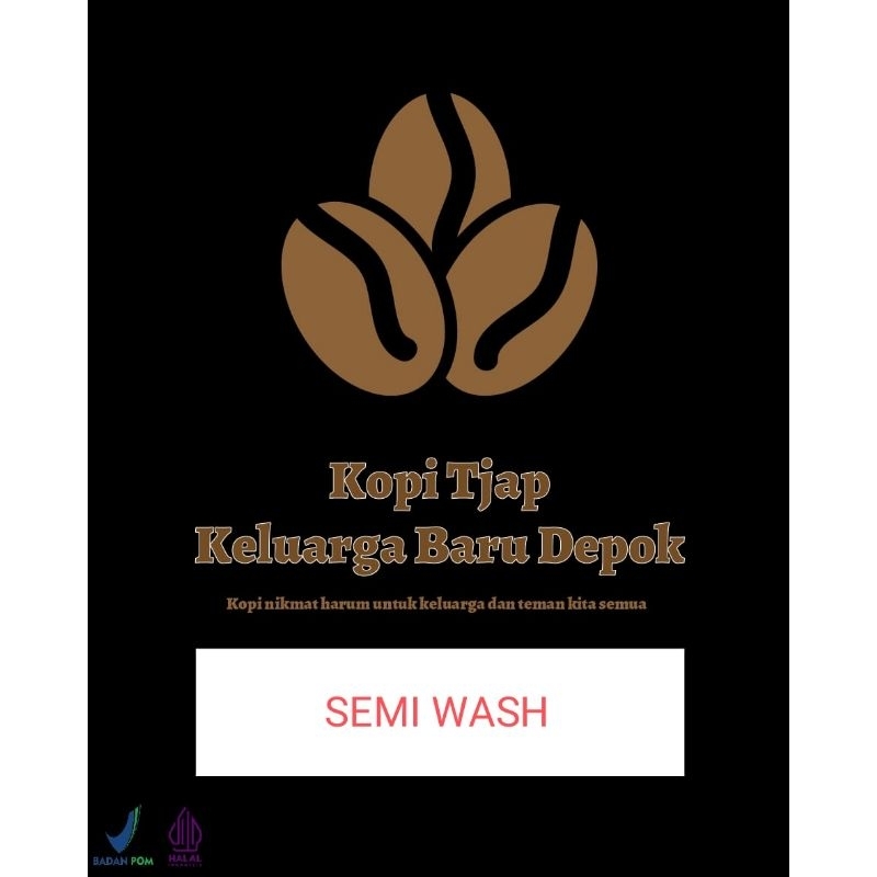 

single origin arabica Jawa Barat semi wash 250gram