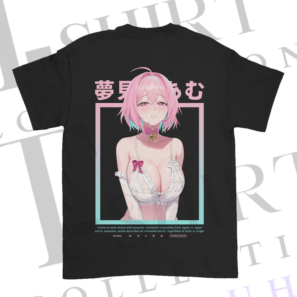 Kaos Distro Pria Sablon DTF YUMEMI RIAMU Kaos Wibu Cewek Original T-Shirt collection Galuh