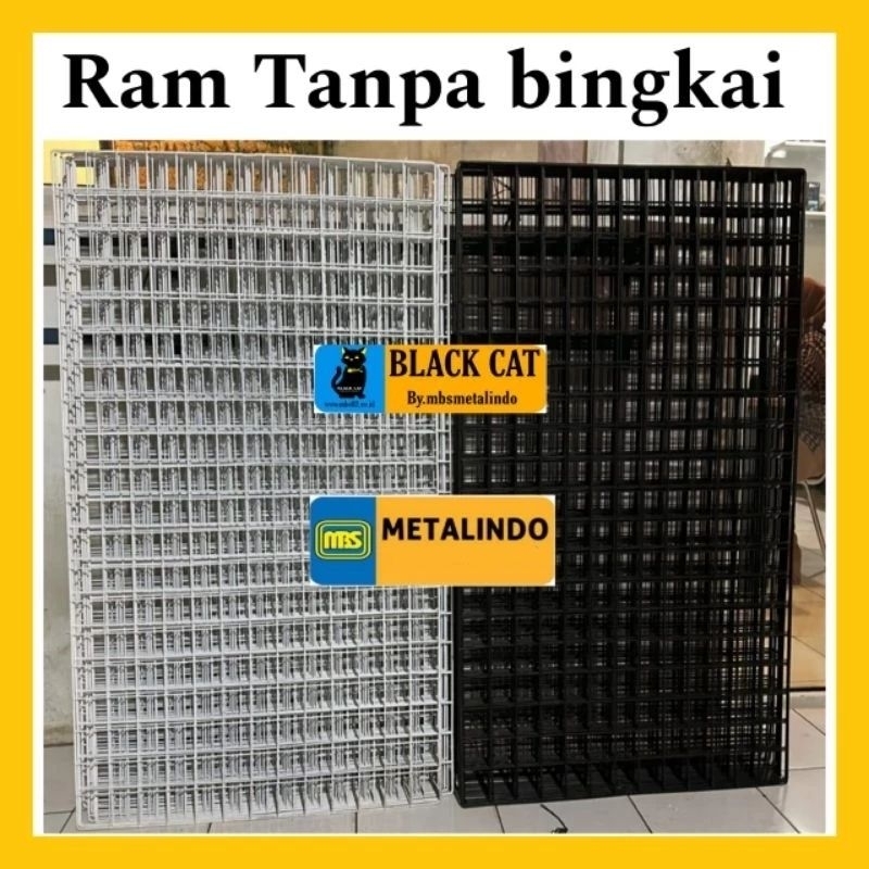 Jaring RAM Besi tanpa bingkai putih 45 x 95 cm | Gantungan Kawat Hook