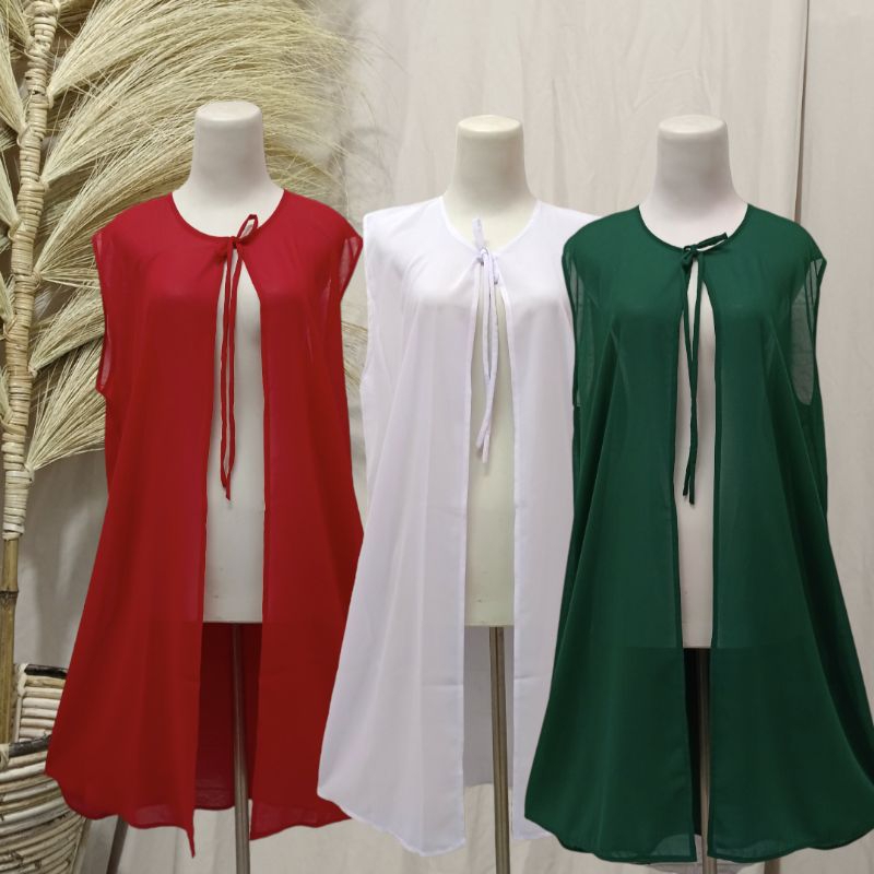 outer tali depan outer natal outer ceruty tanpa lengan