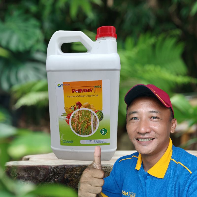 PORVINA | PTOC Pembenah Tanah Organik Cair | Menetralkan PH Tanah | Penyubur Tanah | Kemasan 5 Liter