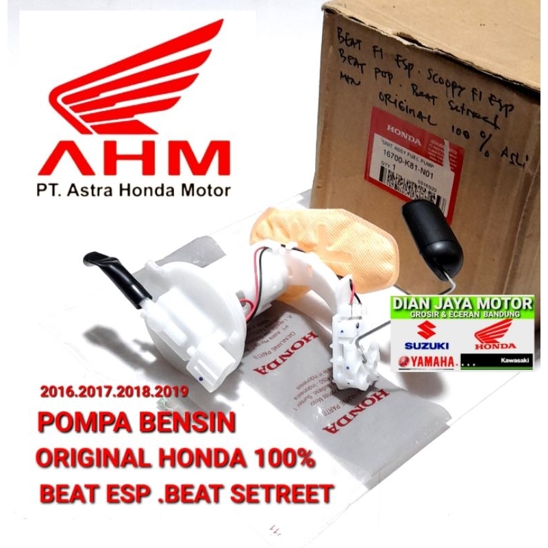 (AHM) Fuel pump assy K81 AHM Beat new esp Beat setreet Original Honda Genuine Parts 16700-K81-N01 .2