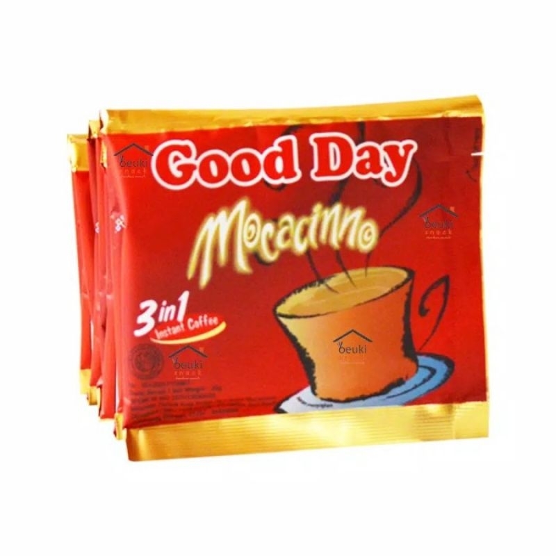 

Good Day Mocacinno 3 in 1 (1 renceng isi 10 sachet)