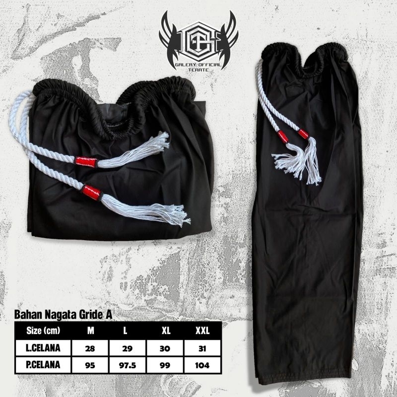 CELANA KOMPRANG POLOS TALI WAROK-CELANA KOMPRANG PENCAK SILAT NAGATA DRILL