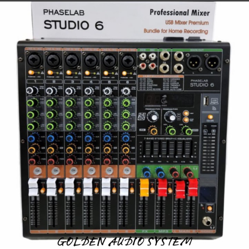 Mixer Audio Phaselab Studio6 Studio6 6CH Soundcard Original