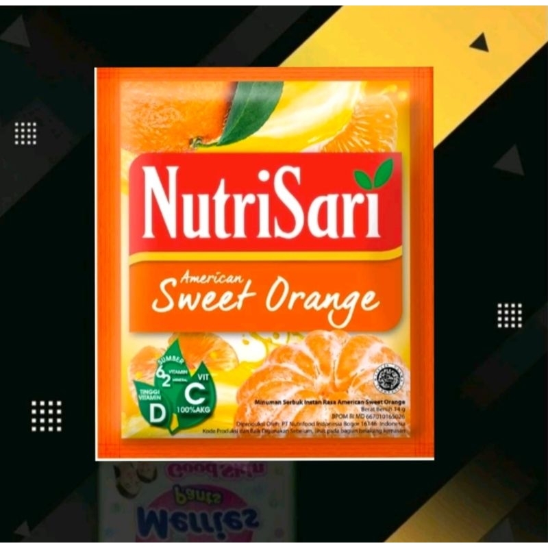 

nutrisari american sweet orange 10 sachet