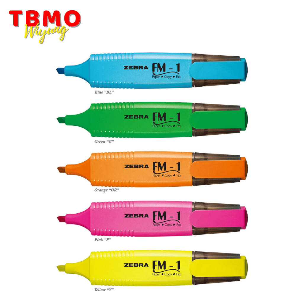

TBMO Zebra Highlighter / Penanda Warna FM-1 - Pcs