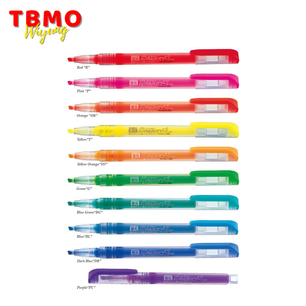 

TBMO Highlighter Zebra Sparky -1 - Pcs