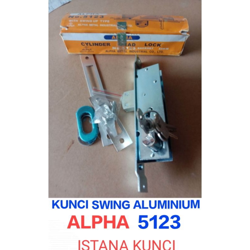 SALE , Kunci pintu aluminium swing Alpha 5123