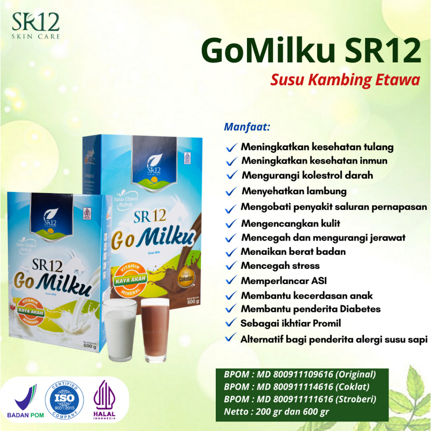 

Susu Kambing Etawa / Susu Etawa / Susu Kambing Etawa Bubuk 1kg / 600g / Go Milku SR12/ Imun