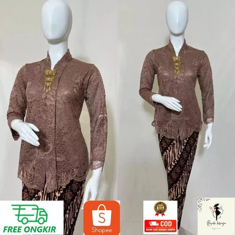 COD - SET KEBAYA KARTINI MODERN ATASAN KEBAYA MODERN SET KRBAYA WISUDA MODERN KEBAYA COUPLE KEBAYA M