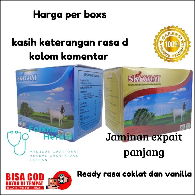 

LSBV7599 READY STOK Sky Goat Susu Kambing Etawa Bubuk Full Cream | SkyGoat Original dan coklat full cream