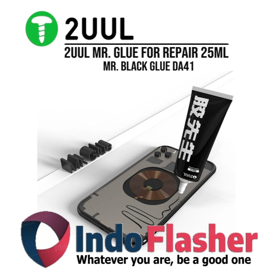 

HJK 2UUL DA41 Mr. Glue Hitam for Repair Black Glue 25ml Lem Jelly LCD Touchsreen