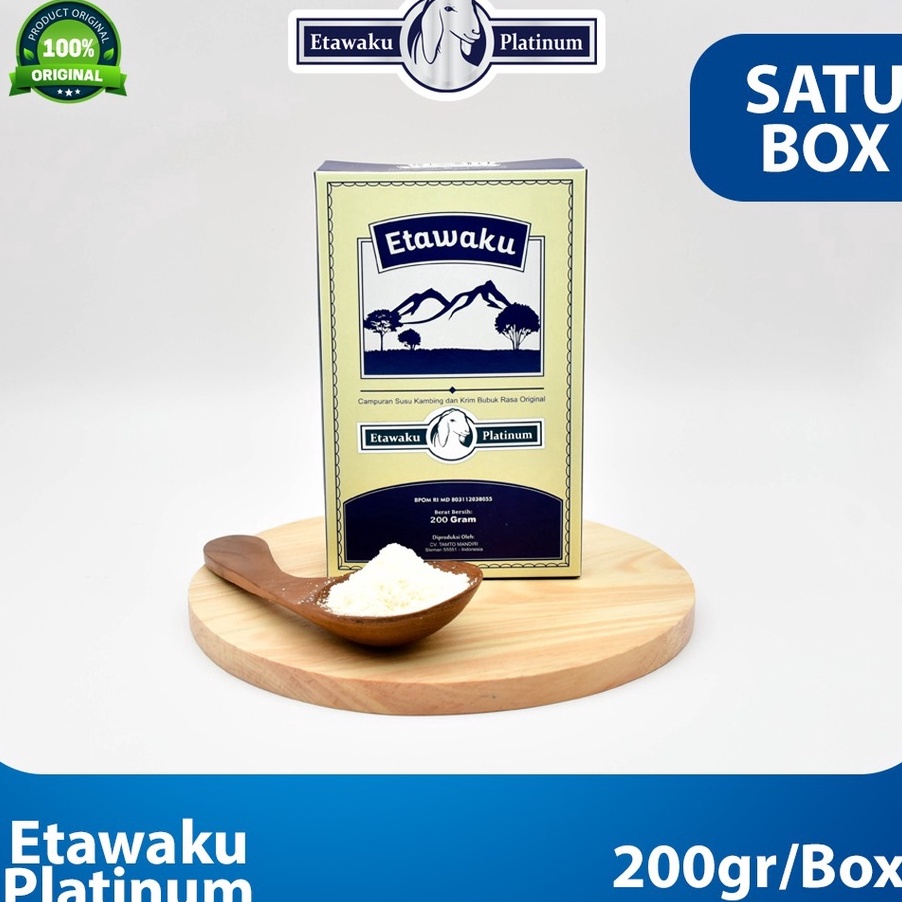 

WXFF6706 TERBARU Etawaku Platinum - Susu Kambing Etawa Murni + Krimer Bubuk yang Berkhasiat Tinggi Memiliki Kandungan Protein dan Vitamin Kompleks yang lengkap dan Rendah Lemak
