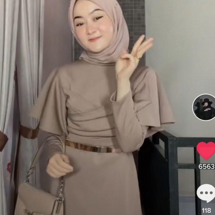 Termurah GAMIS Dress 70734 TITANIUM SCUBA Fashion Muslim CLARA RANA MAXI prewed gamis Prewedding dre