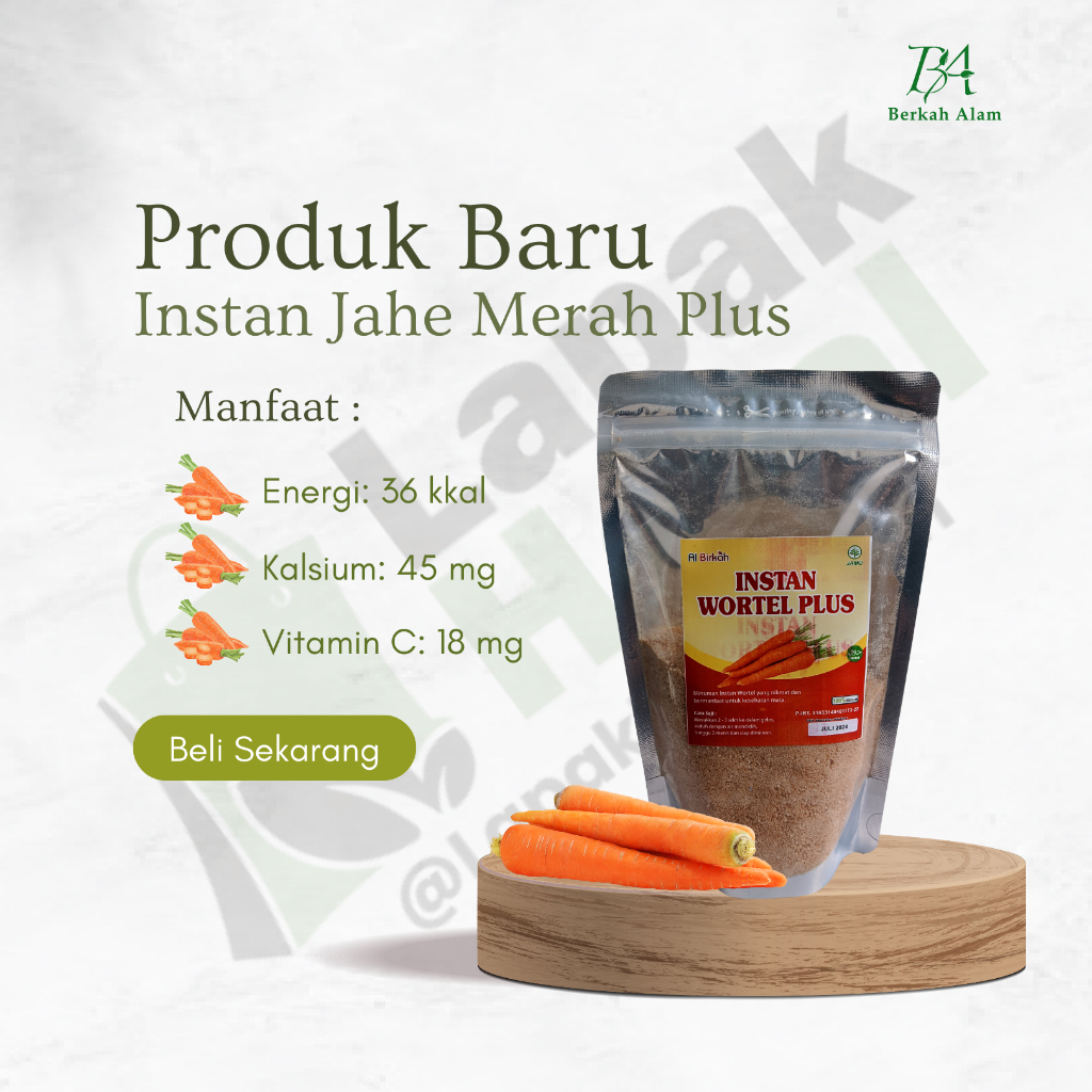 

Sari WORTEL Plus Gula Aren Kesehatan Mata Alami 200gram
