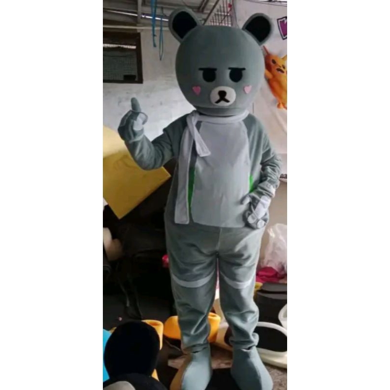 Kostum badut beruang abu kostum beruang kostum badut kostum beruang baju badut kostum badut dewasa