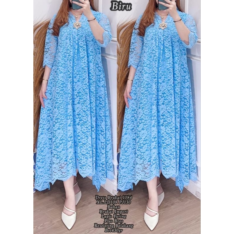dres brokat kartini kembang