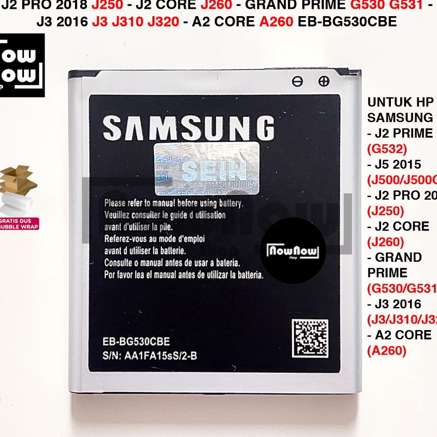 QJKW6917 PALING AMPUH>>> Baterai Samsung Galaxy J2 Prime G532 - J5 2015 J500 J500G - J2 Pro 2018 J25